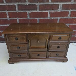 Vintage Price Import Japan Musical Jewelry Box Chest 8 Drawers Hidden Drawer Für